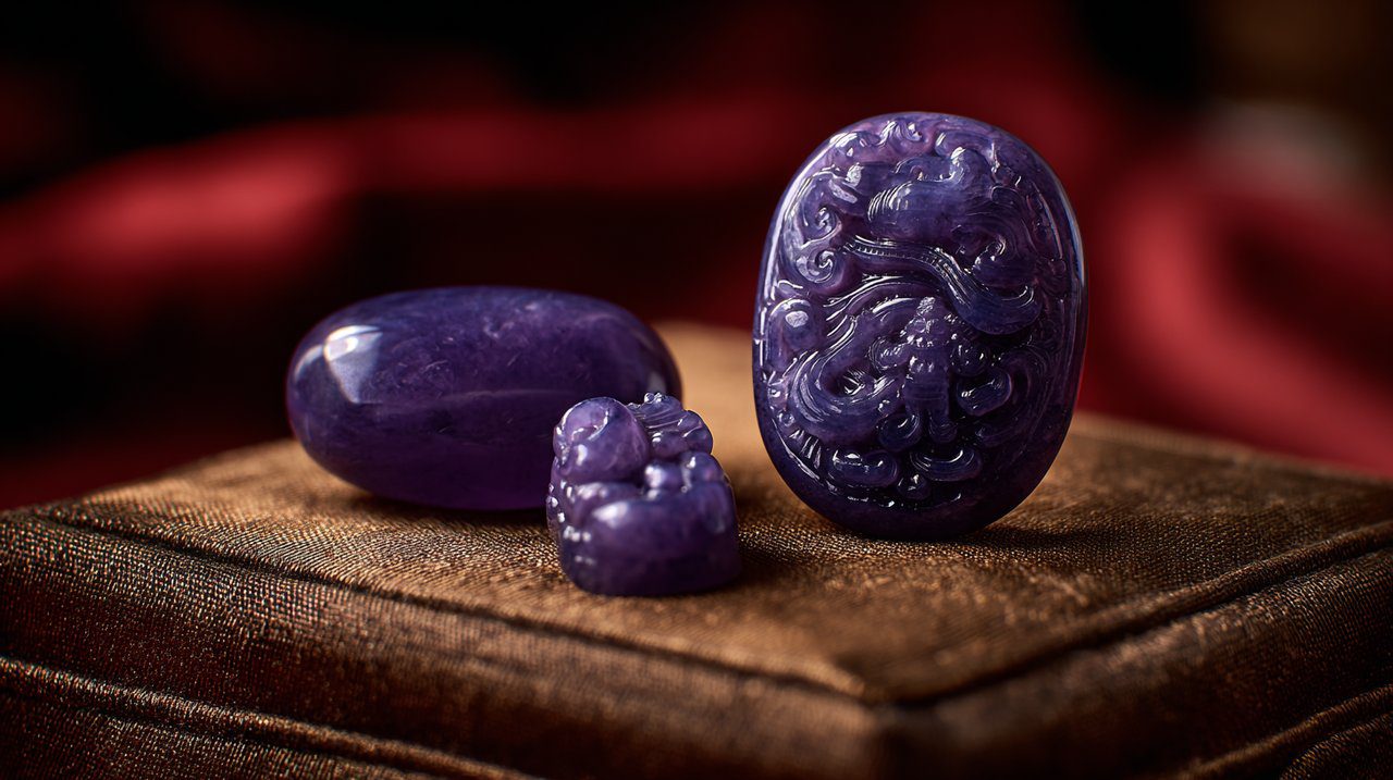 Well-maintained purple jade collection
