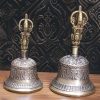 Set Ritual Bel Meditasi & Dorje Tembaga Tibet Tibetan Copper Meditation Bell & Dorje Ritual Set