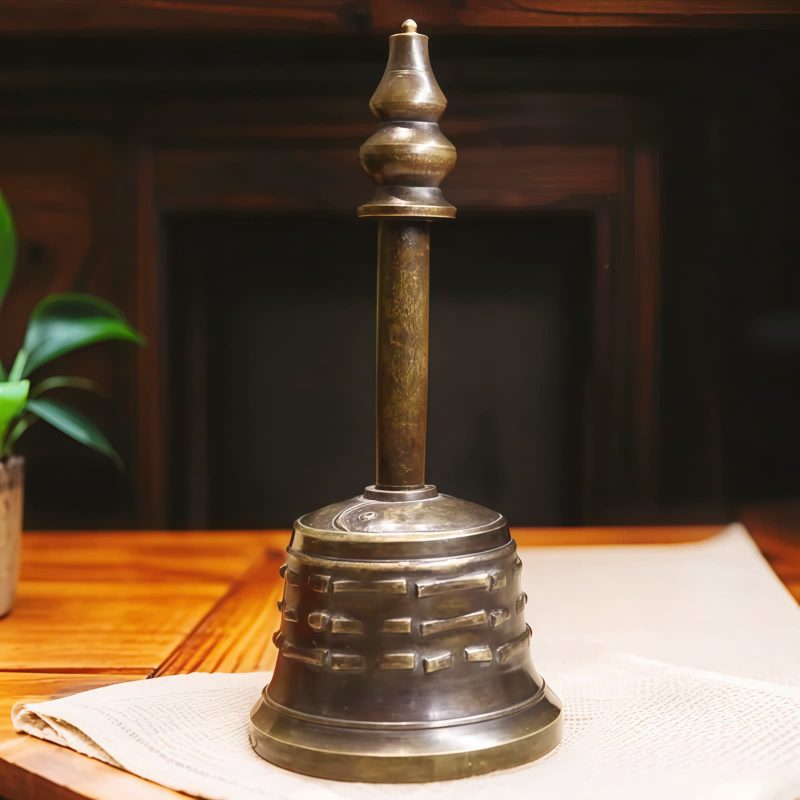 جرس الفاجرا دورجي النحاسي التبتي Tibetan Copper Vajra Dorje Bell