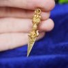 Collar con Dorje de Latón Tibetano: Símbolo de Poder Tibetan Dorje Brass Power Pendant
