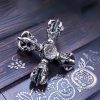 Colgante Doble Dorje de Plata Tibetana 925 Tibetan 925 Silver Double Dorje Pendant