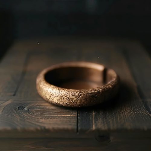 Anillo de Pareja de Cobre Tibetano Vintage con Textura Anillo de Pareja de Cobre Tibetano Vintage con Textura
