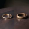 Anillo de Pareja de Cobre Tibetano Vintage con Textura Tibetan Copper Vintage Textured Luck Couple Ring