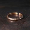 Anillo de Pareja de Cobre Tibetano Vintage con Textura Tibetan Copper Vintage Textured Luck Couple Ring