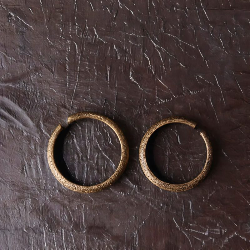 Anillo de Pareja de Cobre Tibetano Vintage con Textura Tibetan Copper Vintage Textured Luck Couple Ring