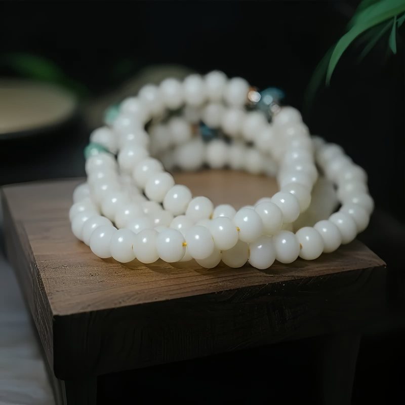 Pulseira de Sementes de Bodhi Sagradas 108 108 Bodhi Seed Prayer Bracelet