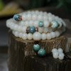 Pulseira de Sementes de Bodhi Sagradas 108 108 Bodhi Seed Prayer Bracelet