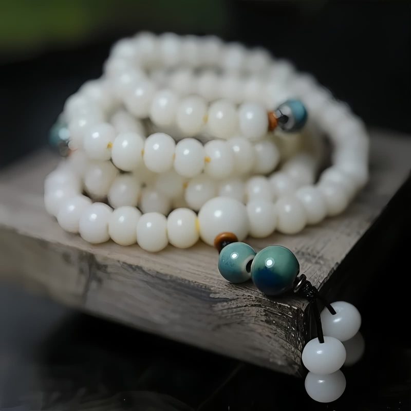 Pulseira de Sementes de Bodhi Sagradas 108 108 Bodhi Seed Prayer Bracelet