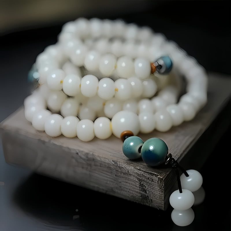 Pulseira de Sementes de Bodhi Sagradas 108 108 Bodhi Seed Prayer Bracelet