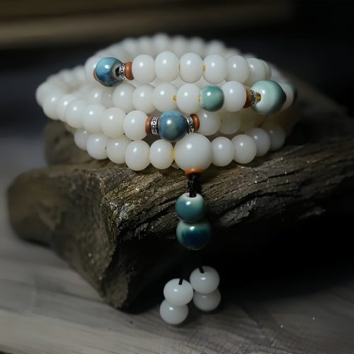 Pulsera de 108 Semillas de Bodhi para la Oración Pulsera de 108 Semillas de Bodhi para la Oración
