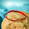 Pulsera Trenzada con Cuentas de la Suerte en Plata 925 925 Silver Lucky Bead Braided Bracelet