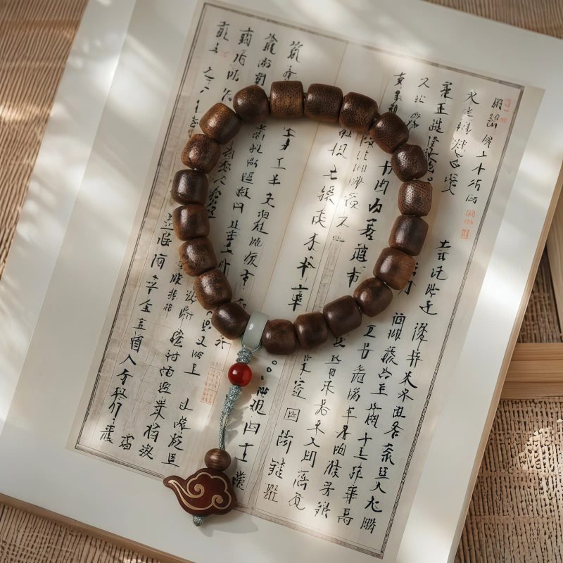 سوار عود Agarwood Cloud Auspicious Calm Agarwood Auspicious Cloud Calm Bracelet