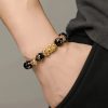 Pulsera de Obsidiana Negra Pixiu para la Abundancia Black Obsidian PiXiu Wealth Bracelet