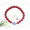 Pulsera de Bendición Pixiu con Cinabrio y Piedra Lunar Cinnabar Moonstone PiXiu Blessing Bracelet
