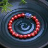 Pulsera de Bendición Pixiu con Cinabrio y Piedra Lunar Cinnabar Moonstone PiXiu Blessing Bracelet