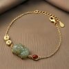 Pulsera de Éxito de PiXiu de Jade Cian Cyan Jade PiXiu Success Bracelet