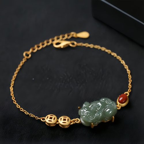Pulsera de Éxito de PiXiu de Jade Cian Pulsera de Éxito de PiXiu de Jade Cian
