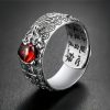 Anillo de la Fortuna Pi Xiu Granate Feng Shui Feng Shui Garnet PiXiu Wealth Ring
