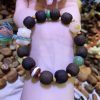سوار يد من خشب عود قينان الأخضر وبذور بودهي للسلام Green Qinan Agarwood Bodhi Seed Peace Bracelet