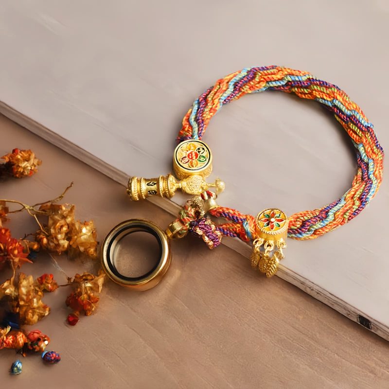 Tibetan Om Mani Padme Hum Reincarnation Knot Bracelet Tibetan Om Mani Padme Hum Reincarnation Knot Bracelet