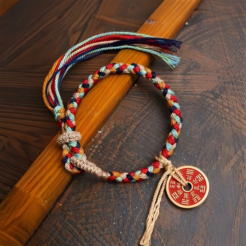 Pulsera de Armonía Bagua Tibetana Hechas a Mano Handmade Tibetan Bagua Harmony Bracelet