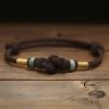 Pulsera de Pareja con Nudo de la Fortuna de Hilo Rojo y Jade Red String Jade Fortune Knot Couple Bracelet