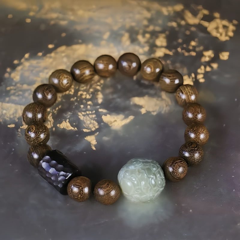 Pulsera de Sanación Espiritual con Semillas de Bodhi y Sándalo Sandalwood Bodhi Seed Spiritual Healing Bracelet