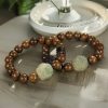 Pulsera de Sanación Espiritual con Semillas de Bodhi y Sándalo Sandalwood Bodhi Seed Spiritual Healing Bracelet