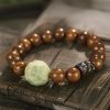 Pulsera de Sanación Espiritual con Semillas de Bodhi y Sándalo Sandalwood Bodhi Seed Spiritual Healing Bracelet