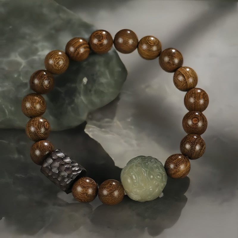 Pulsera de Sanación Espiritual con Semillas de Bodhi y Sándalo Sandalwood Bodhi Seed Spiritual Healing Bracelet