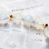 Pulsera Curativa de Cuarzo Rosa y Piedra Luna Strawberry Quartz Moonstone Healing Bracelet
