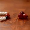 Pulseira da Fortuna Tibetana 108 Sementes de Bodhi, Contas Dzi e Ágata Cinza Tibet 108 Mala Bodhi Seed Dzi Bead Gray Agate Wealth Bracelet