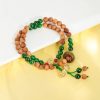 Pulsera Tibetana de Sándalo Dorje Vajra Doble Trenzado para Sanación Tibet Sandalwood Dorje Vajra Double Twisted Healing Bracelet