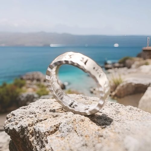 Anillo de Paz Hueco Om Mani Padme Hum de Plata Tibetana 925 Anillo de Paz Hueco Om Mani Padme Hum de Plata Tibetana 925