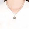 Kalung Berkah Dorje Vajra Ganda Perak Sterling 925 Tibet Tibetan 925 Sterling Silver Double Dorje Vajra Blessing Necklace