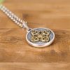 Kalung Berkah Dorje Vajra Ganda Perak Sterling 925 Tibet Tibetan 925 Sterling Silver Double Dorje Vajra Blessing Necklace