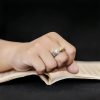 Anillo Tibetano de Pixiu con Grabado en Plata Esterlina 990 Tibetan 990 Sterling Silver Engraved PiXiu Ring