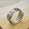 Anillo Tibetano de Pixiu con Grabado en Plata Esterlina 990 Tibetan 990 Sterling Silver Engraved PiXiu Ring