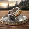Anillo Tibetano de Pixiu con Grabado en Plata Esterlina 990 Tibetan 990 Sterling Silver Engraved PiXiu Ring