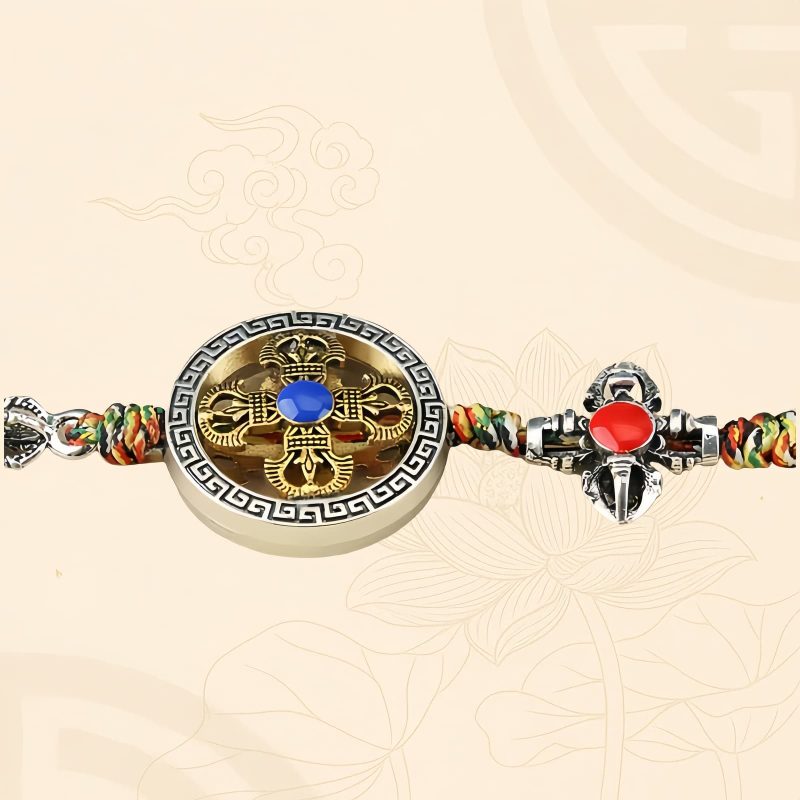 Adorno colgante para coche con Vajra de aleación tibetana Tibetan Alloy Vajra Car Hanging Decoration