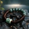 Pulsera Tibetana de Dzi, Semillas de Bodhi y Malos Espíritus Tibetan Bodhi Seed Dzi Meditation Bracelet