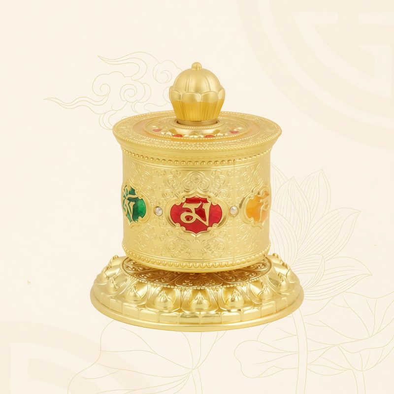 ديكور سيارة تبتي مبارك - عجلة الصلاة Tibetan Car Decoration Blessing Prayer Wheel
