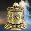 ديكور سيارة تبتي مبارك - عجلة الصلاة Tibetan Car Decoration Blessing Prayer Wheel