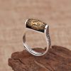 Anillo de Pureza Tibetano Tallado y Giratorio Tibetan Carved Rotatable Purity Ring