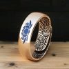 Anel Tibetano de Cobre Lótus Azul para Iluminação Tibetan Copper Blue Lotus Enlightenment Ring