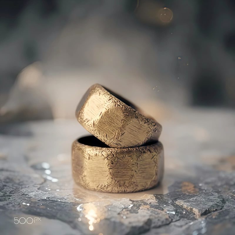 Cincin Kekayaan Tembaga Kuningan Tibet Tibetan Copper Brass Wealth Ring