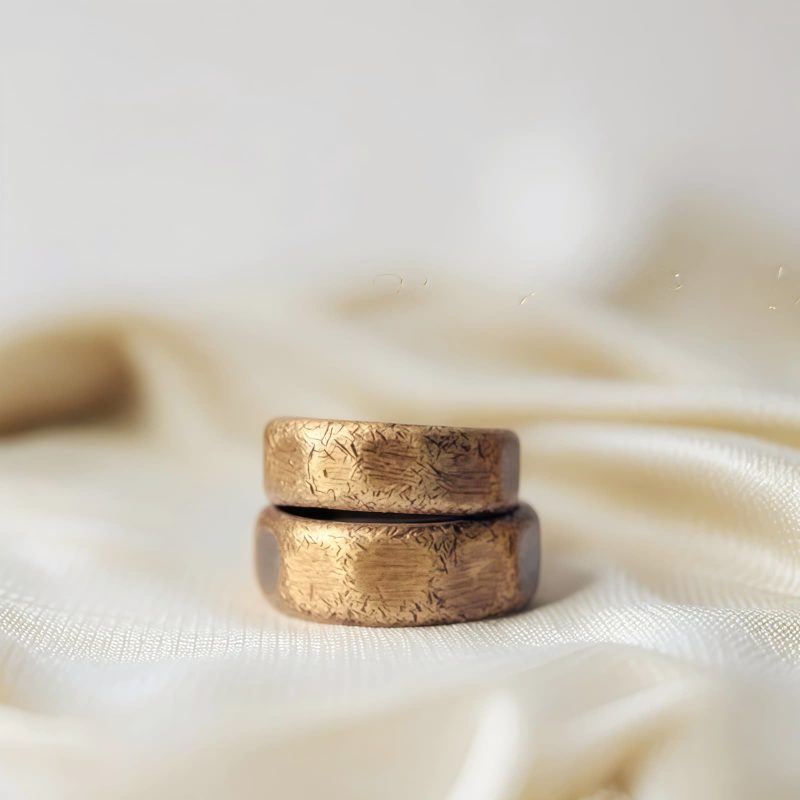 Cincin Kekayaan Tembaga Kuningan Tibet Tibetan Copper Brass Wealth Ring