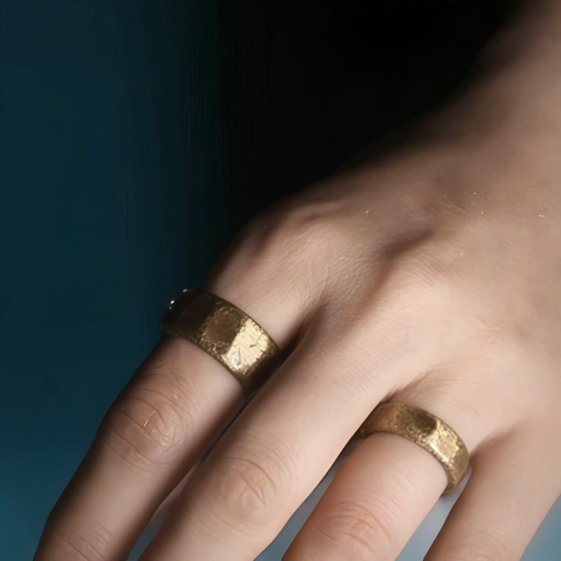 Cincin Kekayaan Tembaga Kuningan Tibet Tibetan Copper Brass Wealth Ring