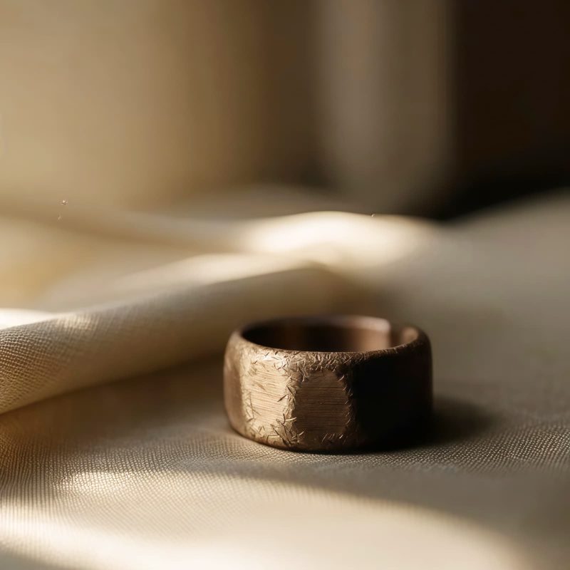 Cincin Kekayaan Tembaga Kuningan Tibet Tibetan Copper Brass Wealth Ring
