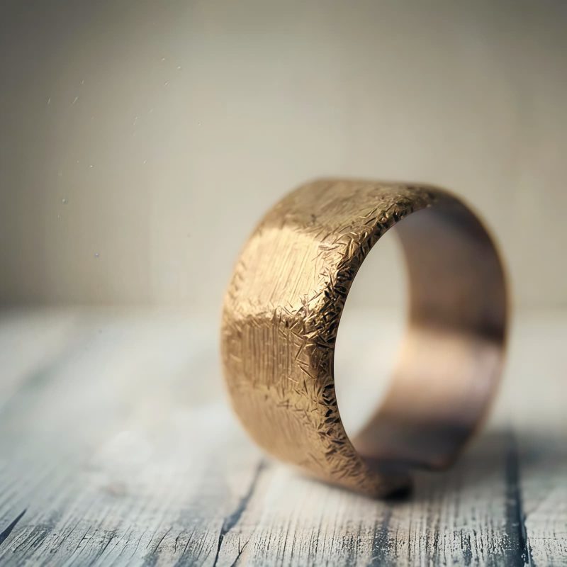 Cincin Kekayaan Tembaga Kuningan Tibet Tibetan Copper Brass Wealth Ring